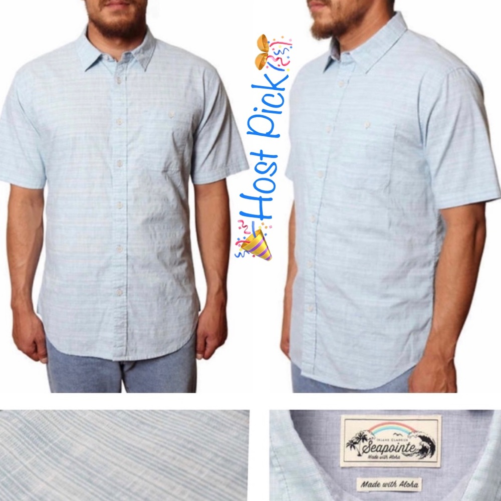 🆕 Seapointe Men's Hawaiian Tropical Shirt
